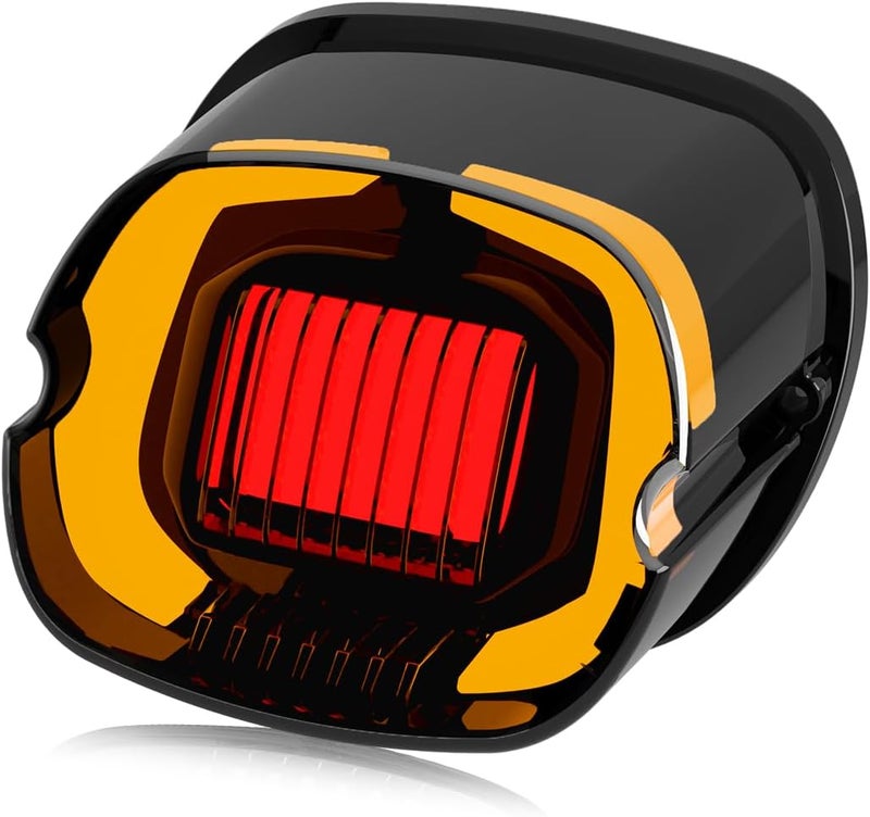 NTHREEAUTO Smoked LED Strobe Brake Tail Light Rear Turn Signals Taillight Compatible with Harley Dyna Road King Electra Glide Sportster Heritage Softail Fatboy Touring - Image 1